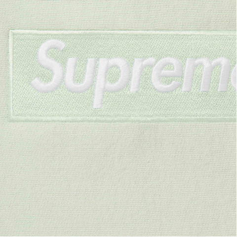 Supreme Box Logo Hooded Sweatshirt Lime Green