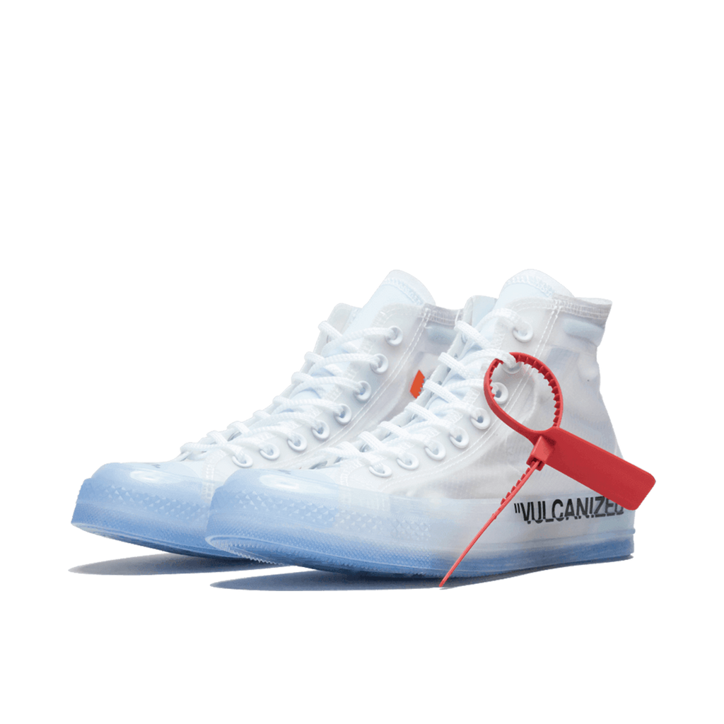 Off white converse sales vulcanized on feet