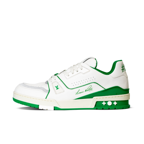 Louis Vuitton LV Trainer White Green