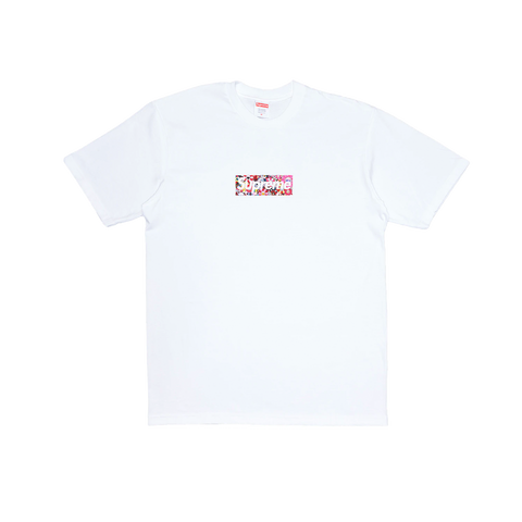 Supreme Takashi Murakami COVID 19 Relief Box Logo Tee White