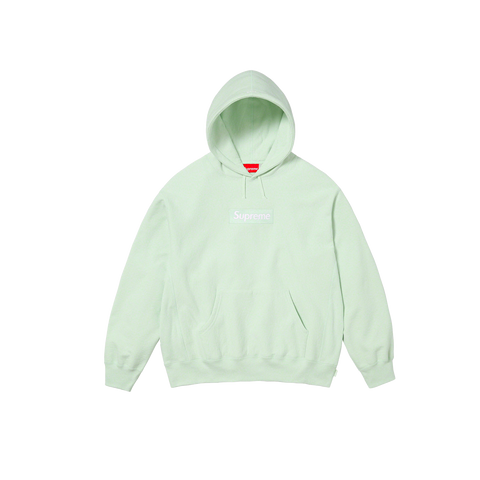 Supreme Box Logo Hooded Sweatshirt Lime Green