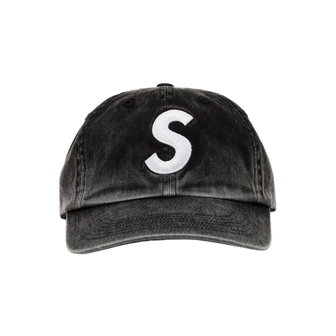 Supreme Pigment Print S Logo 6-Panel Black