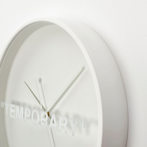 Virgil Abloh x Ikea Markerad "Temporary" Clock