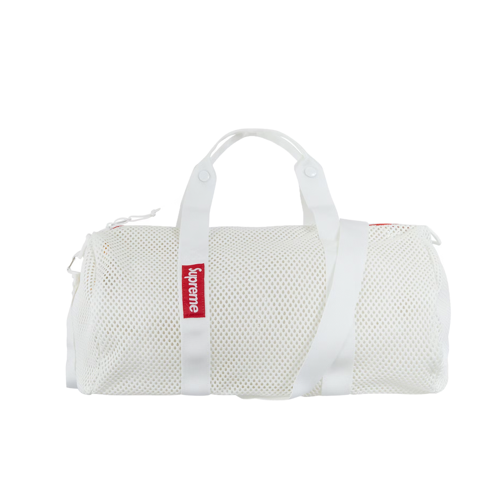 Supreme Mesh Duffle Bag White OFFTRENDCLUB