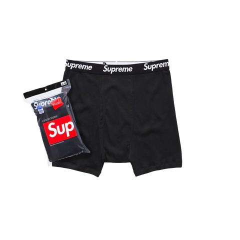 Supreme®/Hanes® Boxer Briefs (4 Pack) Black