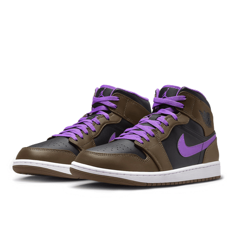 Nike Air Jordan 1 Mid Purple Mocha (GS)